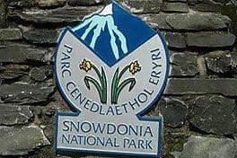 Snowdonia National Park Sign