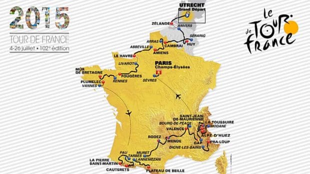 2015 Tour de France Parcours Route