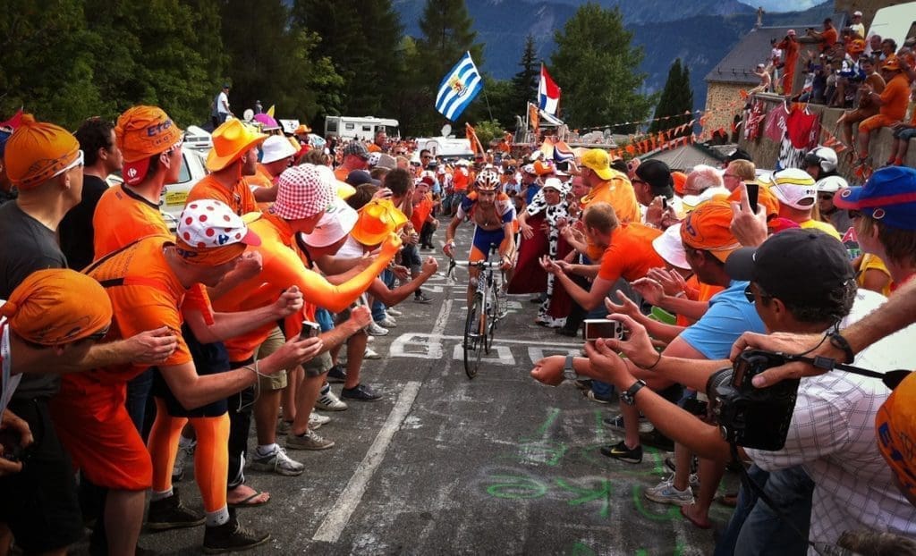 Alpe d'Huez Dutch Corner Orange Tour de France