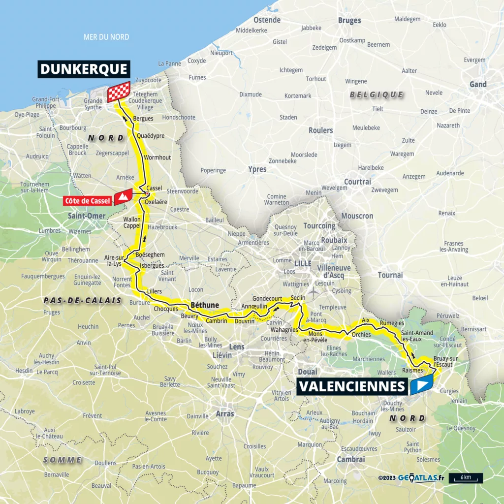 2025 Tour de France Stage 3 Map